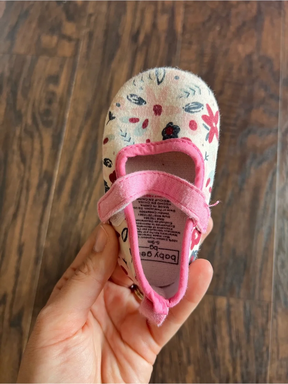 Pink Floral Baby Gear Baby Shoes